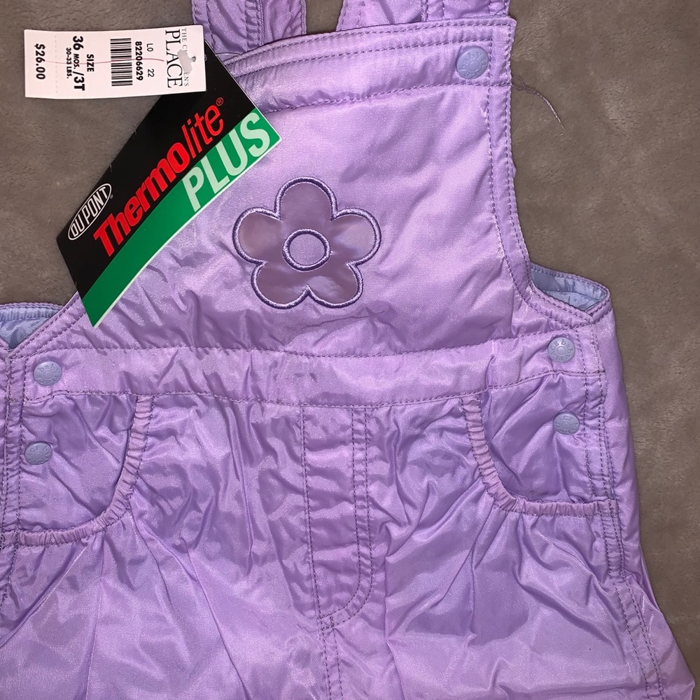 NWT girls winter bibs